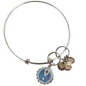 EUC Alex And Ani Guardian Angel Bracelet Silver